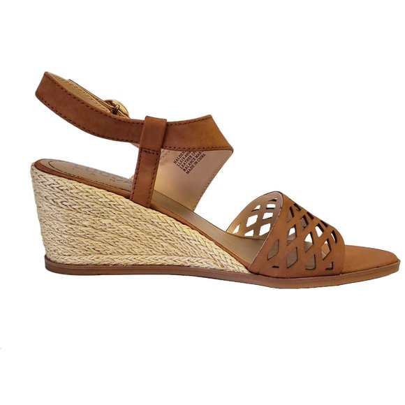Lucca Lane Haldene Leather Wedge Sandal - Picture 4 of 10